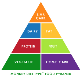 Monkey Diet Type Food Pyramid